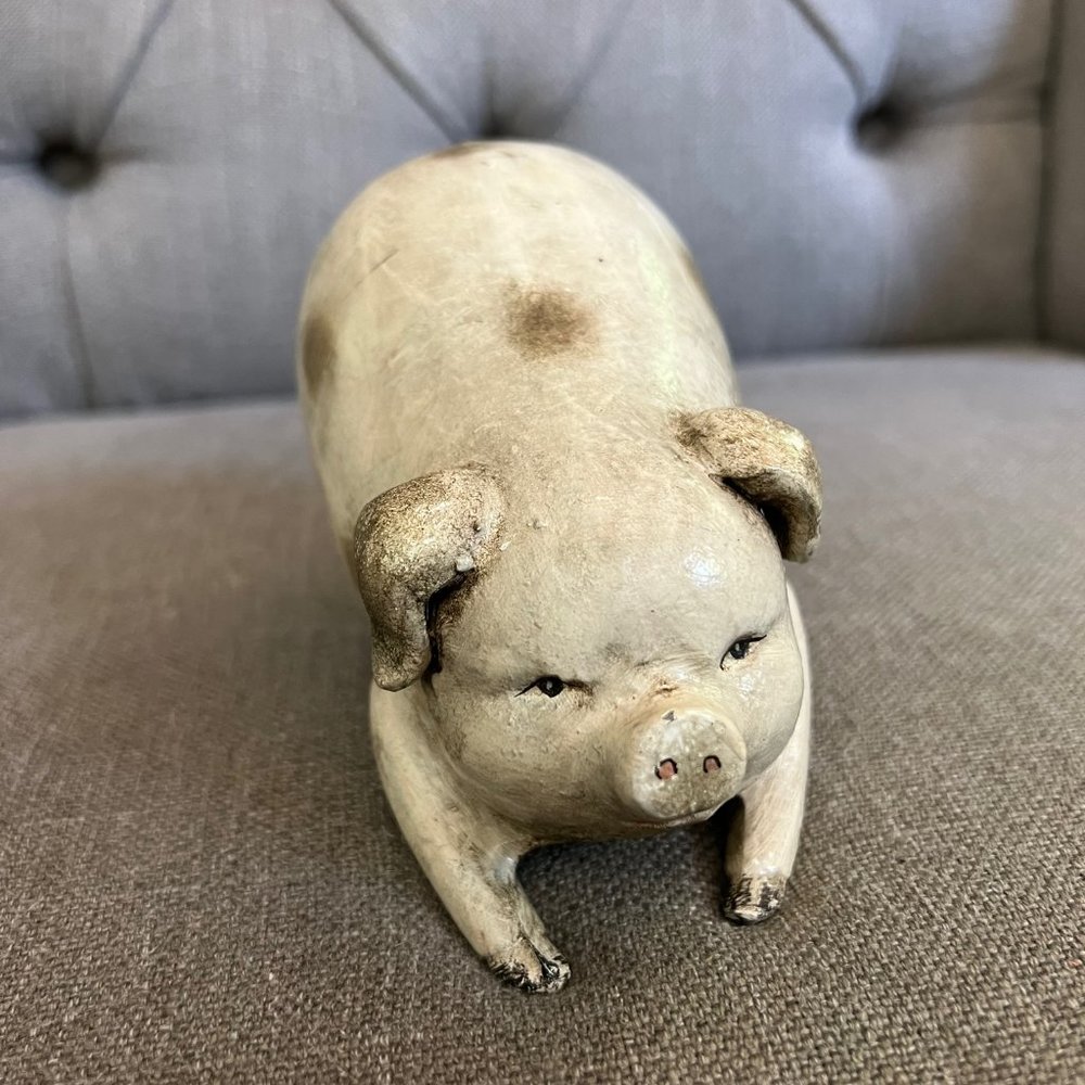 pig figure decoration marble